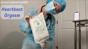 Orgasm in Surgical Mask with Heartbeat Audio 1080p