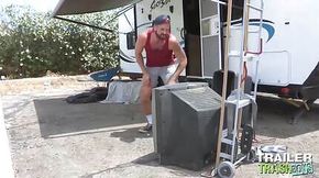 Horny Trailer DILF Fucks Hunk