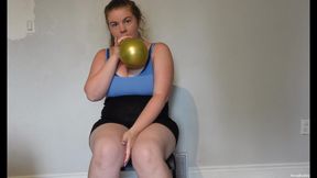 Balloon Blowing and Sit & Step to Pop