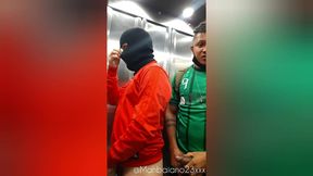 masked closeted guy sucks bahian’s big cock on fire escape