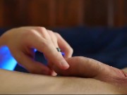 Taint pulsation as I make my cock cum over and over
