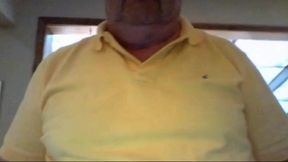 Grandpa Stroking on Webcam