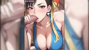 Street Fighter's Chun-Li gets slutty and drilled hard in anime dream