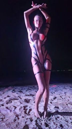 Check out my sexy beach party outfit
