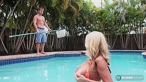 Gilf Maddy Cross Enjoys Male Stick Of Eighteen Years Old Boy