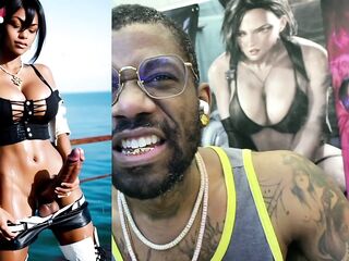 Blindfolded Transgender Cumming On Herself, Large Breast Black Cumming At The Pier, Lengthy Hard Trans Angel Weenie Cums Hard Butt Bang, Blond Trans Gal Cum Explodes, AI Generated