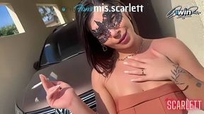 Horny black-haired smoking and tugging in public - porno at its finest!