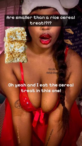 Holiday Man-Clit/ Rice Cereal Treat eating+SPH