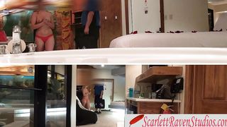 babe fiance exposes and flashes the pizza deliveryman