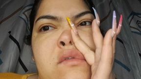 Small nose with small snot, makes it sound loud