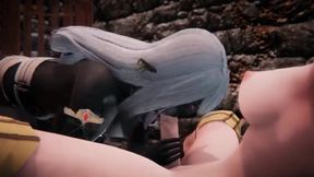Futa x RWBY Pyrrha Nikos ruins Redhead with 3D Porn Creampie