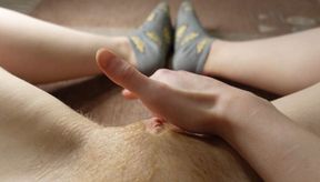 Masturbation from female POV with sexy socks on
