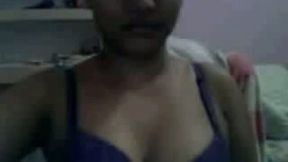 Sweet amateur dark skin Indian teen babe on webcam