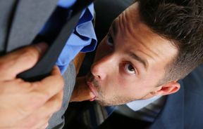 Office co-workers provide steamy anal action on the desk