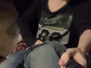 jerking off in the chair