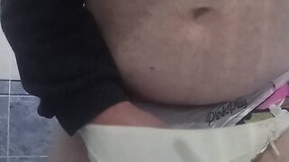 Cumming on wifes panties