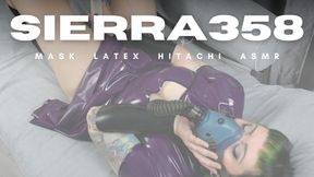 Latex Clad Leela Lapin Dons a Masturbates