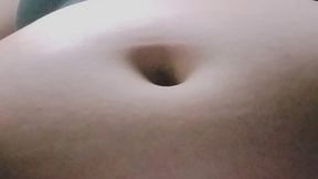 Playing UNO and playing with my belly and navel