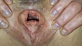 Spreading My Legs and Gaping so You Can See What's Inside My Pussy