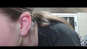 Cleaning My Ear in Close-up