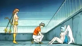 Warrior Celebrates Triumph with Fierce Catgirl Angel Threesome Heat