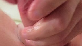 I got really wet before work, so I decided to quickly satisfy myself