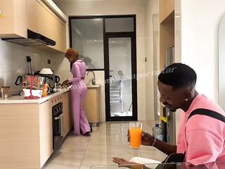 I picked a Stranger And Had Standing Sex To The gratification (LOST FOREIGNER AND A RANDOM BLACKMAN LOUD CLIMAX )- Interracial Kitchen Sex