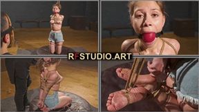 Little Agness - Turned Into a Cute Bondage Toy with Lagre BallGag (FULL HD MP4)