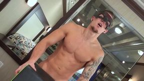 Maskurbate: Real romping in the company of cute jock