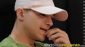 Jayden Marcos teases the ass of Ryan Jordan with his dick before pounding it deep