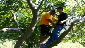 Interracial Pole Smoking Parade 3 - Black &amp; White Street