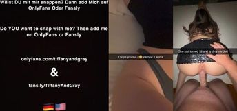 A bartender cheats with me after Club! Snapchat