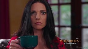 Mindi Mink and Moka Mora are too horny to skip making love with each other, at home