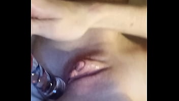Trans male masturbating with dildos anal and dp