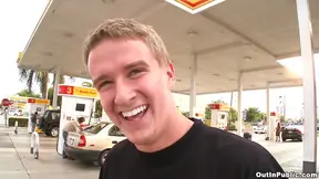 Sassy Blonde Studs Gets His Ass Rammed Hard Outdoors