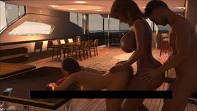 Black Shemale Stepmom Having Threesome Sex With Stepson And Stepdaughter In Ship