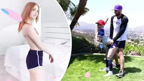 Hot brunette Ella Cruz and Lola Leda gag on huge cock in reverse cowgirl