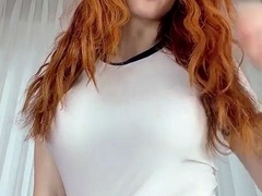Curly Blonde Teen Records Solo Dildo Masturbation More at