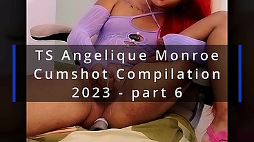 TS Angelique Monroe - Cumshot Compilation 2023 - part 6