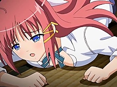 Red-haired slut is desperate to get deeply nailed from behind