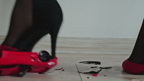 Red Heels Crush Toy Car