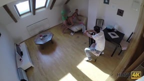Cuckold enjoys watching his girlfriend getting shagged