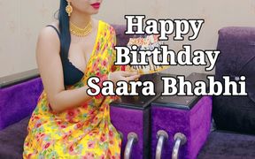 Indian Beautiful Saara Bhabhi Celebrate Her Birthday with Devar Ji Saara Bhabhi Give Return Gift Devar Ji Sexy Creampie Pussy