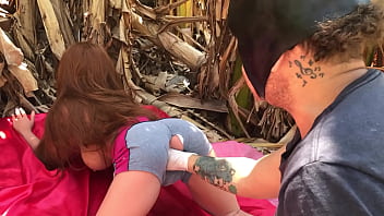 Pastor uses stepdaughter's ass with a sex toy