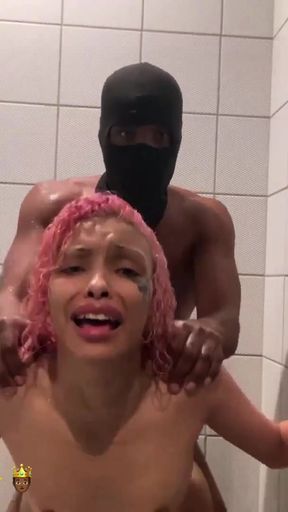 Captivating moment from &quot;michikomalandro Sucks BBC then Gets Anal Fucked in the shower part 1&quot;