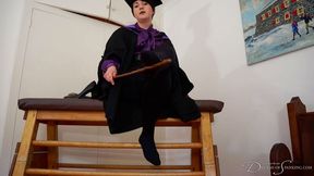 Foot Worship Punishment - Pandora Blake, caning, foot fetish, punishment, headmistress wmv