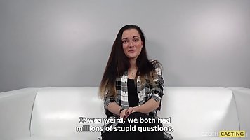 Petra went to a porn video casting to at least get fucked hard, or suck some cock