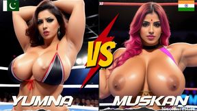 MILF PRO WRESTLING: Yumna Fatima vs Muskan Sharma SD