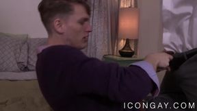 Passionate anal fucking at the office with handsome gays