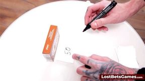 Guess the Number Strip game with two best friends